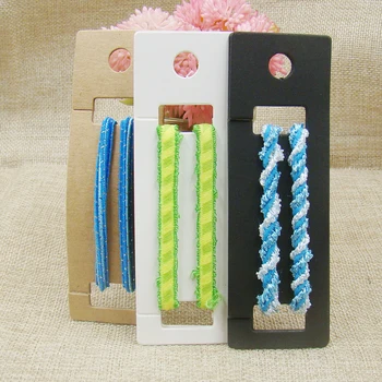 11.7*3.8cm white/black/kraft hairband card blank hanger hair accessories display card 100pcs with 100 oppbag matching
11.7*3.8cm white/black/kraft hairband card blank hanger hair accessories display card 100pcs with 100 oppbag matching