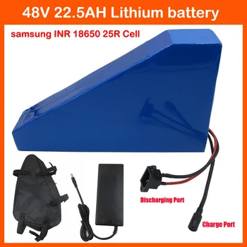 Free customs fee 2000W 48V 22.5AH triangle battery 48V Lithium battery 48V EBike battery Use samsung INR 18650 25R Cell 50A BMS
Free customs fee 2000W 48V 22.5AH triangle battery 48V Lithium battery 48V EBike battery Use samsung INR 18650 25R Cell 50A BMS
