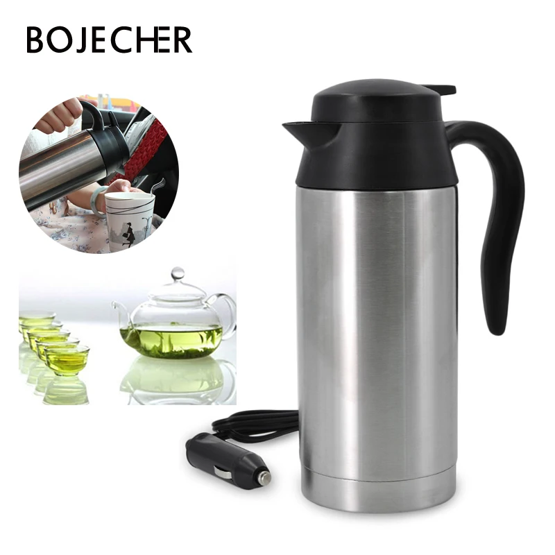 Stainless Steel 750ml 12V Electric Kettle Car Heating CupTravel Trip Thermoses Coffee Tea Heated Mug Motor Hot Water For Car Use
Stainless Steel 750ml 12V Electric Kettle Car Heating CupTravel Trip Thermoses Coffee Tea Heated Mug Motor Hot Water For Car Use