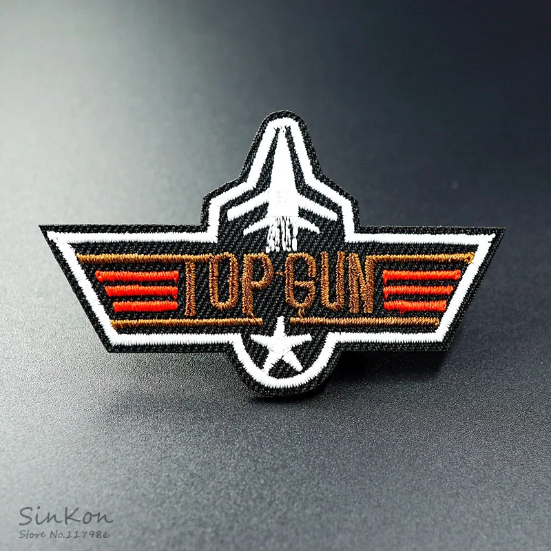 TOP GUN (Size:4.4X7.0cm) DIY Badges Patch Embroidered Applique Sewing Label Clothes Stickers Apparel Accessories Badge
TOP GUN (Size:4.4X7.0cm) DIY Badges Patch Embroidered Applique Sewing Label Clothes Stickers Apparel Accessories Badge