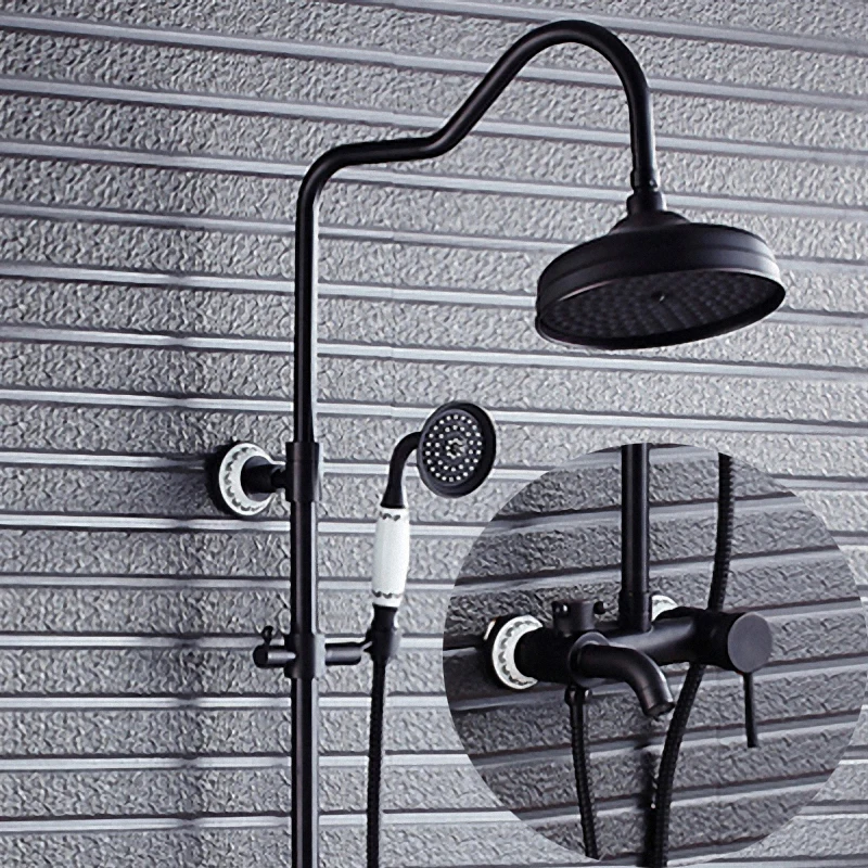 Free shipping Black Shower set Euro Style Wall Mount Shower Mixer with hot&cold crane ST406
Free shipping Black Shower set Euro Style Wall Mount Shower Mixer with hot&cold crane ST406