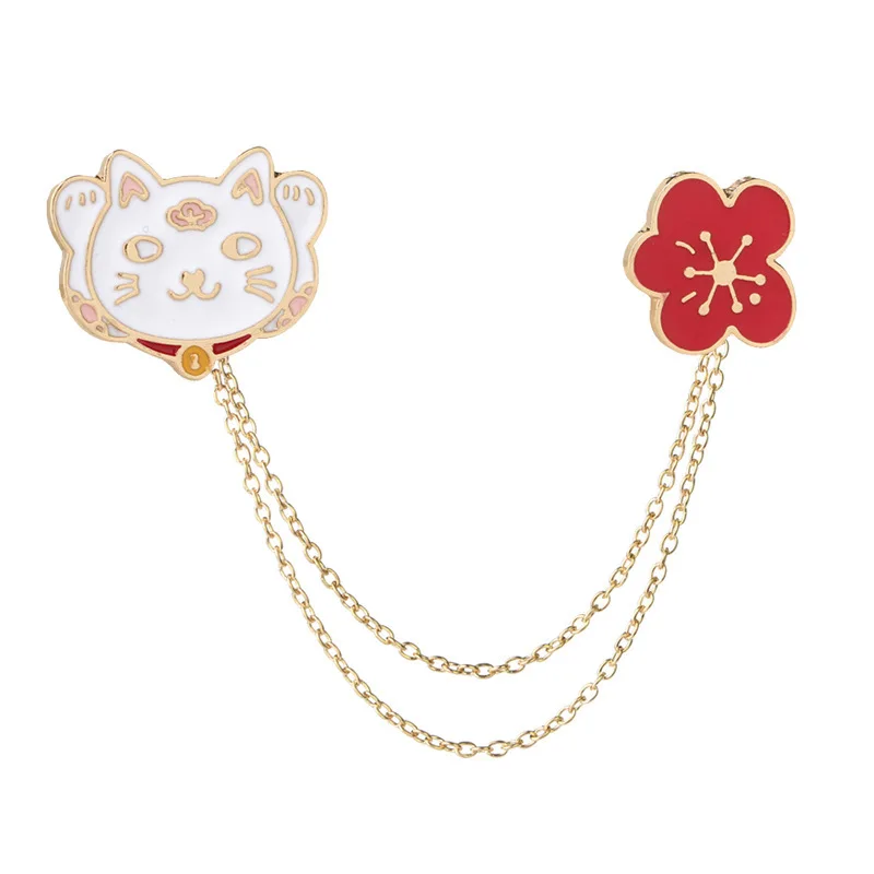 High Quality Lucrative Cat Peach Blossom Cat Brooch Lively Lovely Delicate Alloy Collar Pin Good Friend Gift Brooch Wholesale
High Quality Lucrative Cat Peach Blossom Cat Brooch Lively Lovely Delicate Alloy Collar Pin Good Friend Gift Brooch Wholesale