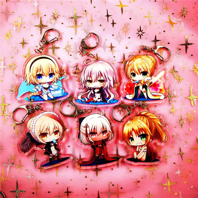 Anime Fate/Grand Order FGO Apocrypha Merlin Nitocris Acrylic Figure keychain Keyring Decoration Collection Model Toy
Anime Fate/Grand Order FGO Apocrypha Merlin Nitocris Acrylic Figure keychain Keyring Decoration Collection Model Toy