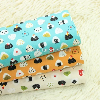 Cotton cartoon panda rice ball printed fabric DIY patchwork fabric,bag clothing dress material,110cm*90cm/pcs
Cotton cartoon panda rice ball printed fabric DIY patchwork fabric,bag clothing dress material,110cm*90cm/pcs