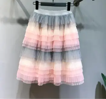 Korean style women princess skirts three-dimensional high waist skirt gradient color cake skirt fairy sweet lolita pettiskirt
Korean style women princess skirts three-dimensional high waist skirt gradient color cake skirt fairy sweet lolita pettiskirt