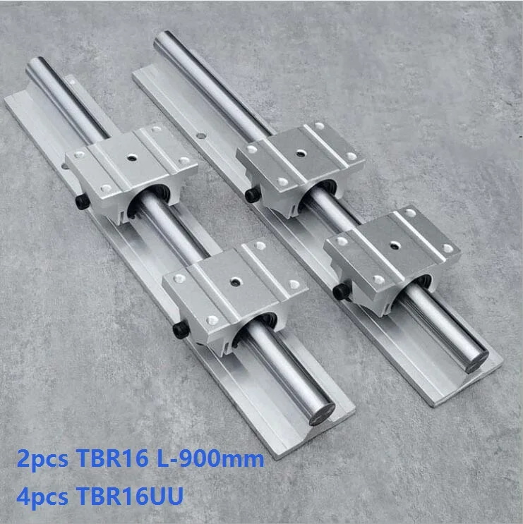 2 шт. TBR16 L-900mm рельсовая линейная направляющая + 4 шт. TBR16UU блоки линейных подшипников для ЧПУ
2 шт. TBR16 L-900mm рельсовая линейная направляющая + 4 шт. TBR16UU блоки линейных подшипников для ЧПУ