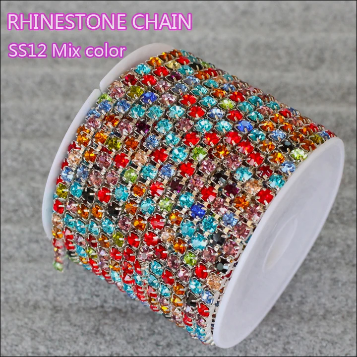 10yard/lot 3.0mm siam mix crytsals and stones trim silver base dense rhinestone strass cup chain for dress ZlMzSiMI
10yard/lot 3.0mm siam mix crytsals and stones trim silver base dense rhinestone strass cup chain for dress ZlMzSiMI