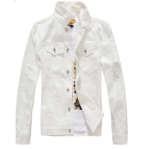Autumn Mens Denim Jackets and Coats Japan Fashion Men's Ripped Jeans Jacket Male Brand Clothing Black White Red Pink XXXL
Autumn Mens Denim Jackets and Coats Japan Fashion Men's Ripped Jeans Jacket Male Brand Clothing Black White Red Pink XXXL