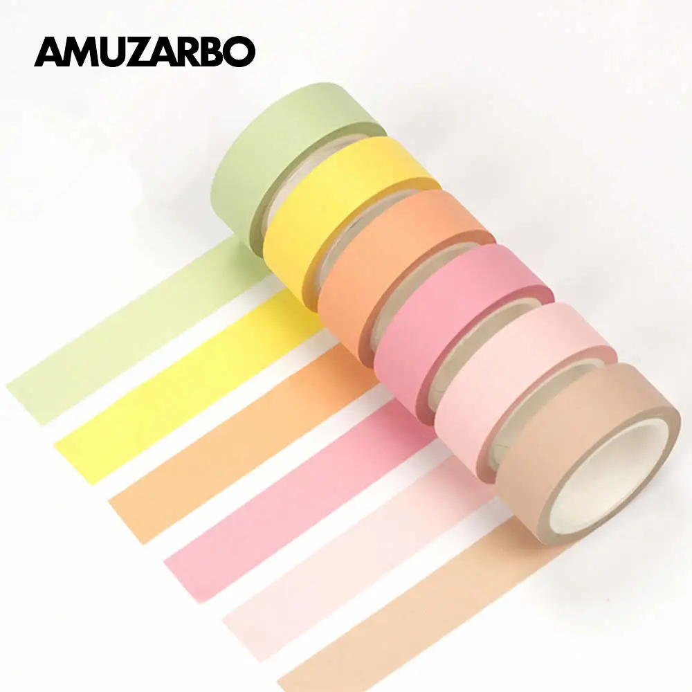 12 Types Soft Solid Color Washi Tape DIY Decoration Masking Tape Scrapbooking Planner Adhesive Tape Label Sticker
12 Types Soft Solid Color Washi Tape DIY Decoration Masking Tape Scrapbooking Planner Adhesive Tape Label Sticker