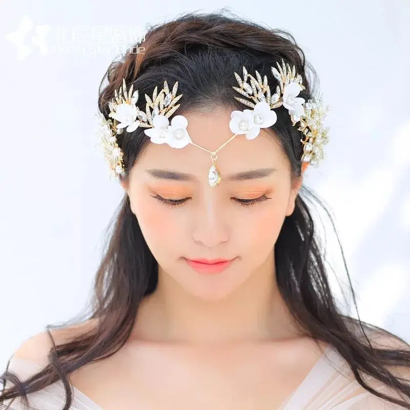 Elegant Bridal Crystal Crown Silk Yarn Wedding Waterdrop Leaf Tiara Frontlet Bridesmaid Jewelry Hair Accessories Hair Ornaments
Elegant Bridal Crystal Crown Silk Yarn Wedding Waterdrop Leaf Tiara Frontlet Bridesmaid Jewelry Hair Accessories Hair Ornaments