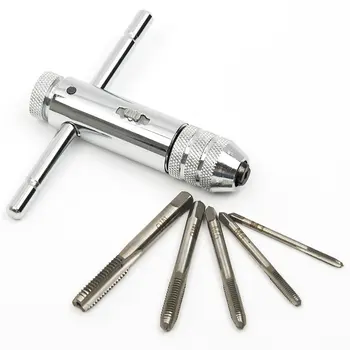 GTBL Adjustable M3-M8 Steel T-Handle Ratchet Wrench Tapping Threading Tool with Sliver Hand Screw Tap
GTBL Adjustable M3-M8 Steel T-Handle Ratchet Wrench Tapping Threading Tool with Sliver Hand Screw Tap