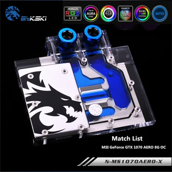 Bykski N-MS1070AERO-X Full Coverage GPU Water Block For VGA MSI GeForce GTX 1070 AERO 8G OC Graphics Card Heatsink
Bykski N-MS1070AERO-X Full Coverage GPU Water Block For VGA MSI GeForce GTX 1070 AERO 8G OC Graphics Card Heatsink