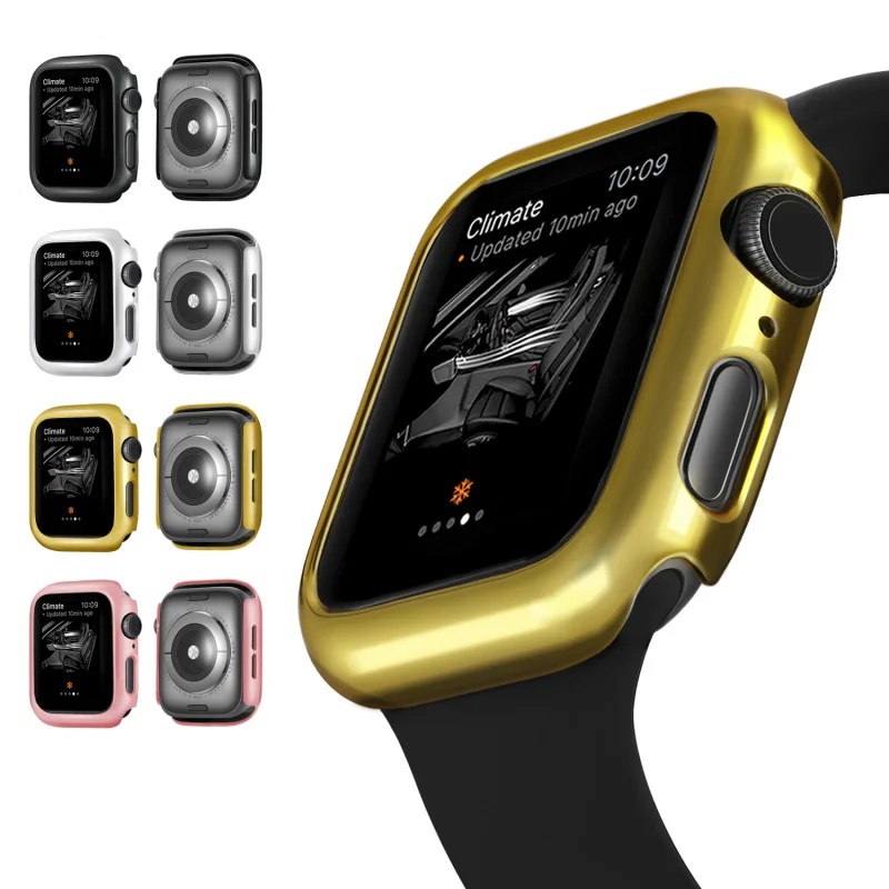 Bumper for Apple Watch Series 5 4 PC hard Case Slim fit Case for IWatch Colorful Plating Thin Protector Plastic Frame 40mm 44mm
Bumper for Apple Watch Series 5 4 PC hard Case Slim fit Case for IWatch Colorful Plating Thin Protector Plastic Frame 40mm 44mm
