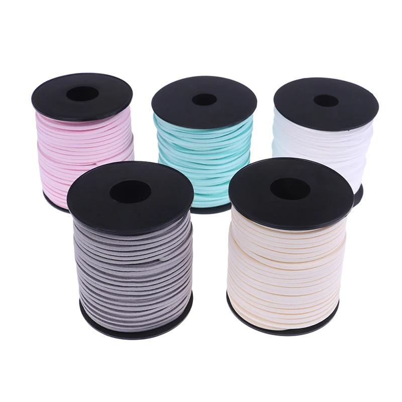 3mm 50Yards Macrame Braided Faux Suede Cord Leather Lace DIY Handmade Beading Bracelet Jewelry Making Flat Thread String Rope
3mm 50Yards Macrame Braided Faux Suede Cord Leather Lace DIY Handmade Beading Bracelet Jewelry Making Flat Thread String Rope