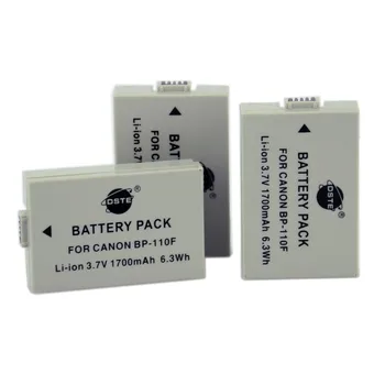 DSTE 3pcs BP-110F Rechargeable Battery for Canon HF R26 R28 R206 R20 R21 R200 XF105 DSLR Camera
DSTE 3pcs BP-110F Rechargeable Battery for Canon HF R26 R28 R206 R20 R21 R200 XF105 DSLR Camera