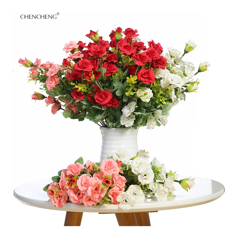 CHENCHENG Artificial Roses Silk Flower Bouquet roses Dahlias artificial Flowers Fall Vivid Fake Leaf Flower bouquets Decoration
CHENCHENG Artificial Roses Silk Flower Bouquet roses Dahlias artificial Flowers Fall Vivid Fake Leaf Flower bouquets Decoration