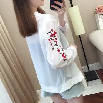 4XL Summer Jacket Women Coat Casual Long Sleeve Plus Size Jacket Outerwear Embroidery Loose Zipper Sunscreen Jacket Women Q1582
4XL Summer Jacket Women Coat Casual Long Sleeve Plus Size Jacket Outerwear Embroidery Loose Zipper Sunscreen Jacket Women Q1582