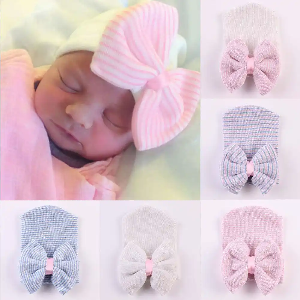 bow cap for baby girl