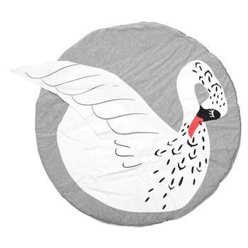 90CM Kids Play Game Mats Round Carpet Rugs Mat Cotton Swan Crawling Blanket Floor Carpet For Kids Room Decoration INS Baby Gif
90CM Kids Play Game Mats Round Carpet Rugs Mat Cotton Swan Crawling Blanket Floor Carpet For Kids Room Decoration INS Baby Gif