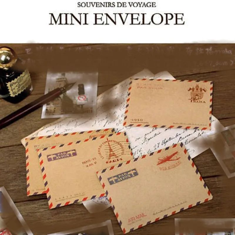 10pcs mini Kraft brown paper envelope office stationery Eiffel plane printed cute design wallet style
10pcs mini Kraft brown paper envelope office stationery Eiffel plane printed cute design wallet style