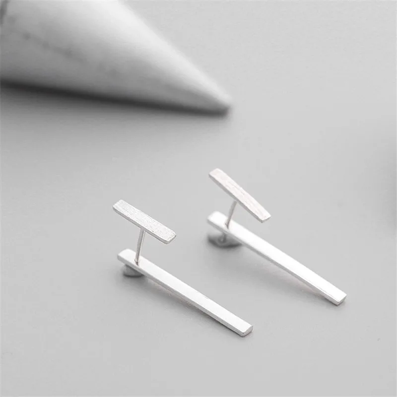 925 Sterling Silver Long Strips Stud Earrings For Women Original Simple Lady Prevent Allergy Sterling-silver-jewelry eh875
925 Sterling Silver Long Strips Stud Earrings For Women Original Simple Lady Prevent Allergy Sterling-silver-jewelry eh875