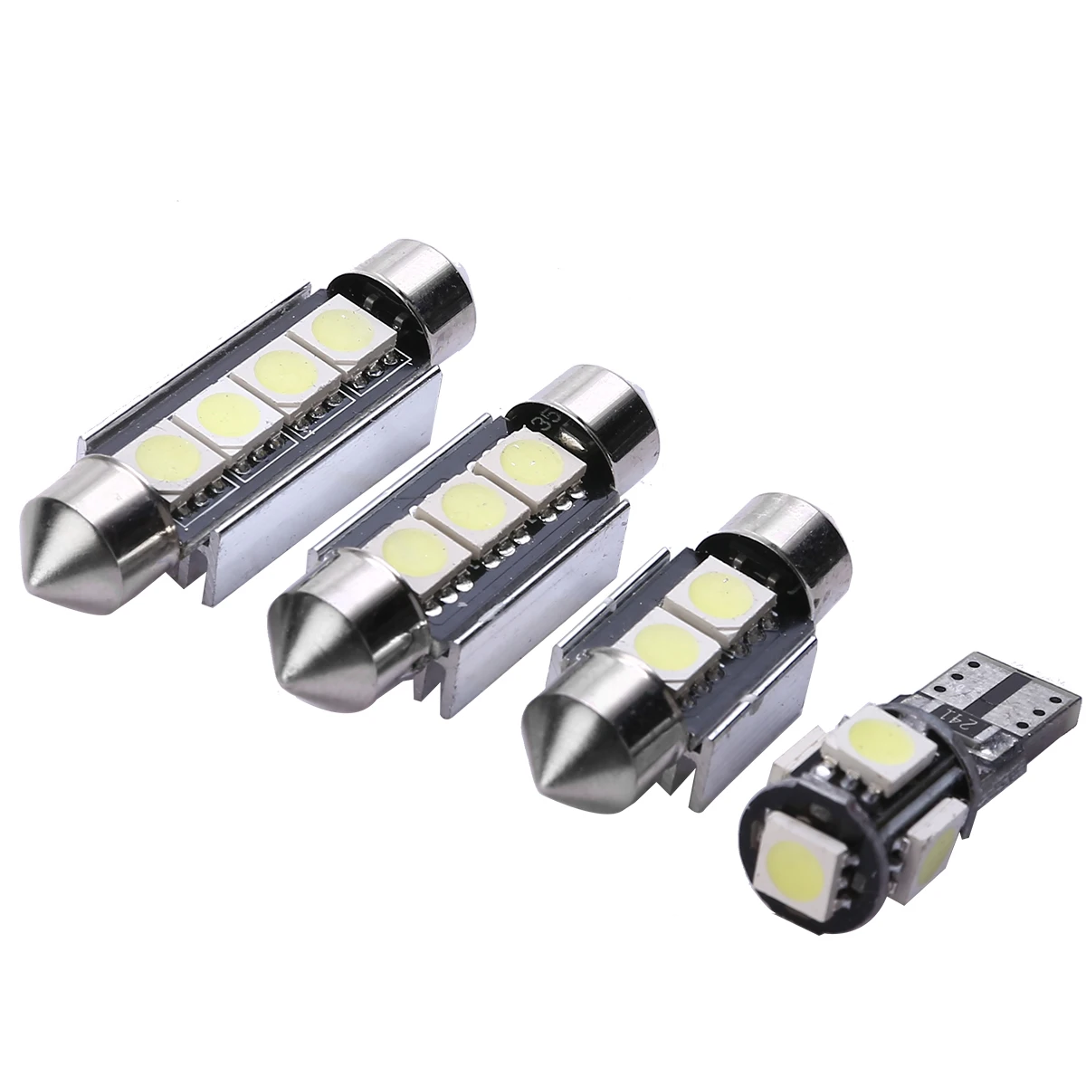 14pcs White Car Interior LED Light Set Kit 39/41/42mm License Plate Reading Ceiling Lamp For BMW 3 Series E90 328i 335i M3