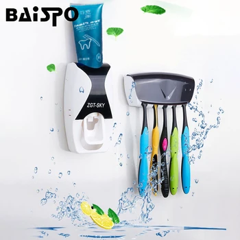 BAISPO Fashion Automatic Toothpaste Dispenser Toothbrush Holder Bathroom products Wall Mount Rack Bath set Toothpaste Squeezers
BAISPO Fashion Automatic Toothpaste Dispenser Toothbrush Holder Bathroom products Wall Mount Rack Bath set Toothpaste Squeezers