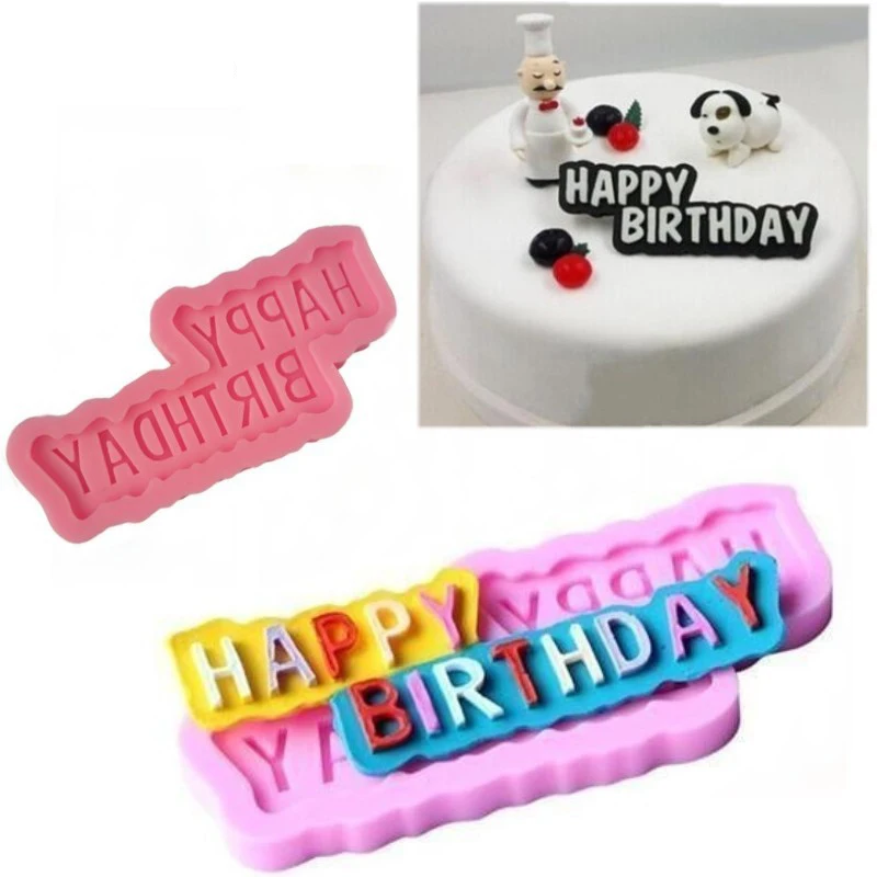 Letter Silicone Fondant HAPPY BIRTHDAY Cake Mold Chocolate Mold Cake Baking Tools Pink
Letter Silicone Fondant HAPPY BIRTHDAY Cake Mold Chocolate Mold Cake Baking Tools Pink
