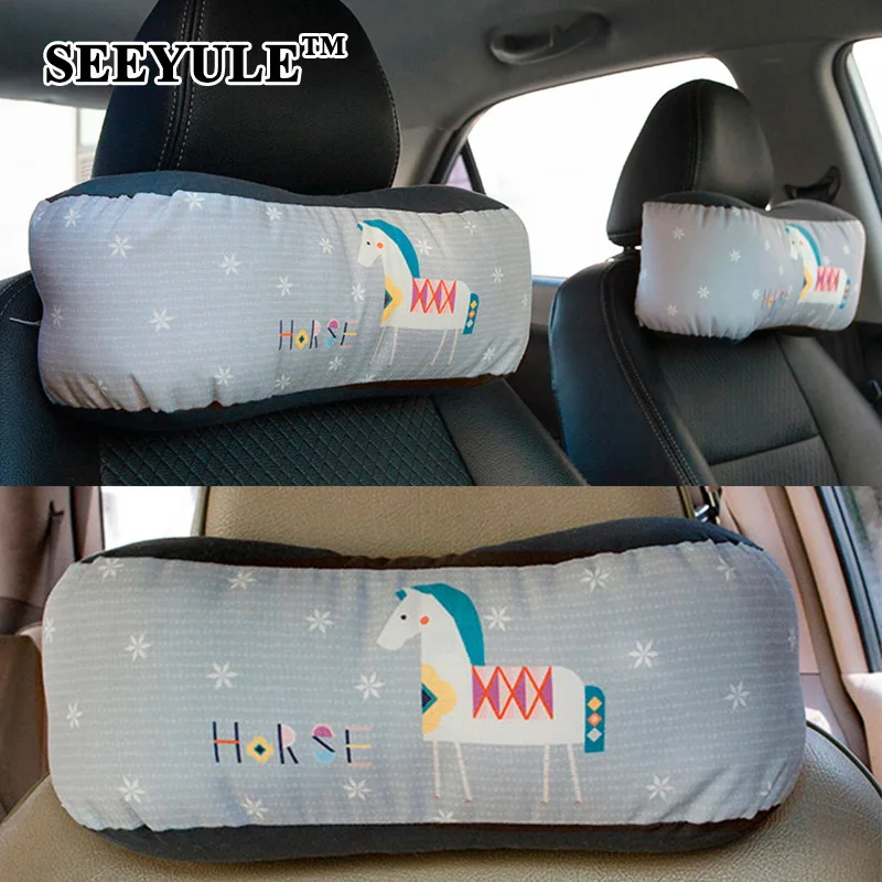 1 pair SEEYULE Cartoon Style Comfortable Car Neck Pillows Headrest Support Cushion Car-styling for all cars
1 pair SEEYULE Cartoon Style Comfortable Car Neck Pillows Headrest Support Cushion Car-styling for all cars