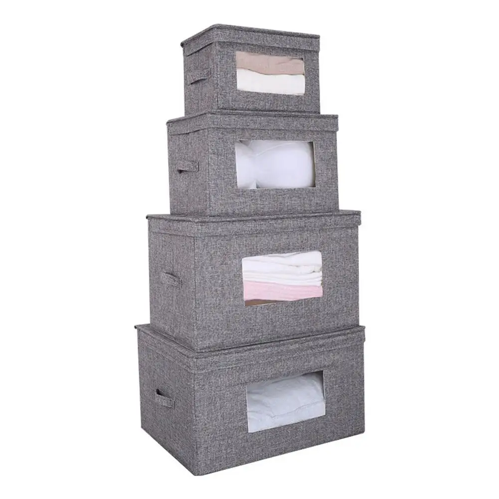 Washable Foldable Storage Box With Lid Handle Clothes Cabinet Storage Bin Cotton Linen Wardrobe Sundries Organizer Container New
Washable Foldable Storage Box With Lid Handle Clothes Cabinet Storage Bin Cotton Linen Wardrobe Sundries Organizer Container New