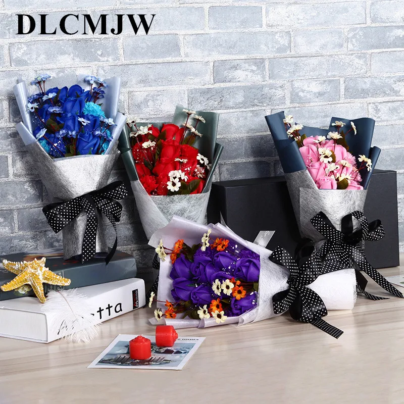 Artificial flowers Dried Flower Decorative fake Flower Bouquet For wedding Home Party Valentine's Day gift Soap Rose Flower
Artificial flowers Dried Flower Decorative fake Flower Bouquet For wedding Home Party Valentine's Day gift Soap Rose Flower