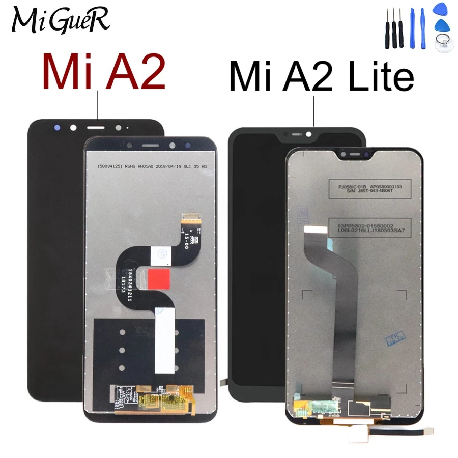 For Xiaomi Mi A2 LCD Display Touch Screen Digitizer Assembly Xiaomi Mi A2 Lite LCD Replacement For Xiaomi MiA2 Mi A2Lite Screen
For Xiaomi Mi A2 LCD Display Touch Screen Digitizer Assembly Xiaomi Mi A2 Lite LCD Replacement For Xiaomi MiA2 Mi A2Lite Screen