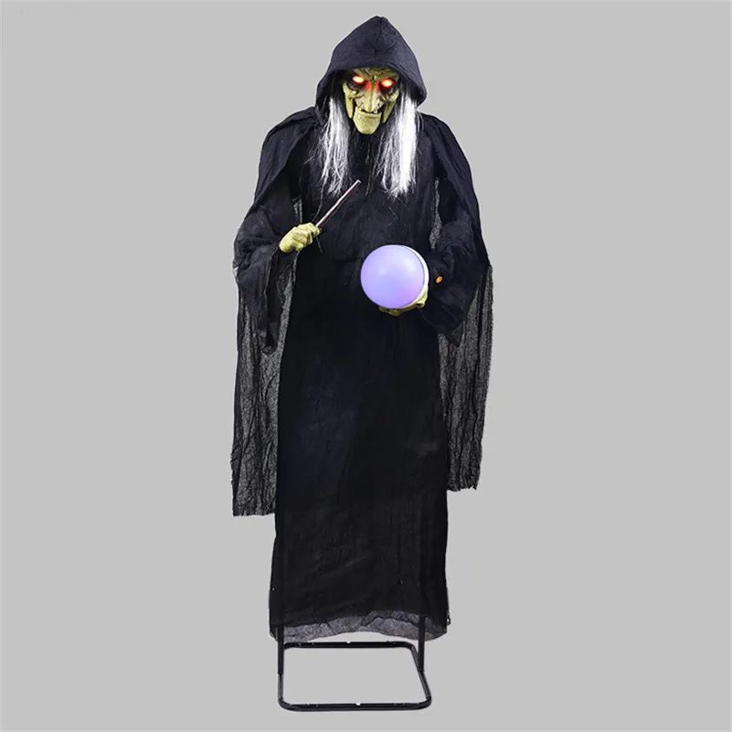 Large Witch Decor Stand Witch Holding the Glowing Ball Halloween Decoration Horror Props Witch Ornaments Creepy Eyes Ghost Doll
Large Witch Decor Stand Witch Holding the Glowing Ball Halloween Decoration Horror Props Witch Ornaments Creepy Eyes Ghost Doll