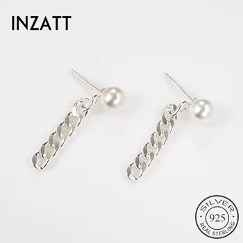 INZATT Minimalist Metal Chain Tassel Pearl Dangle Drop Earrings For Women Wedding Party Fashion 925 Sterling Silver Fine Jewelry
INZATT Minimalist Metal Chain Tassel Pearl Dangle Drop Earrings For Women Wedding Party Fashion 925 Sterling Silver Fine Jewelry
