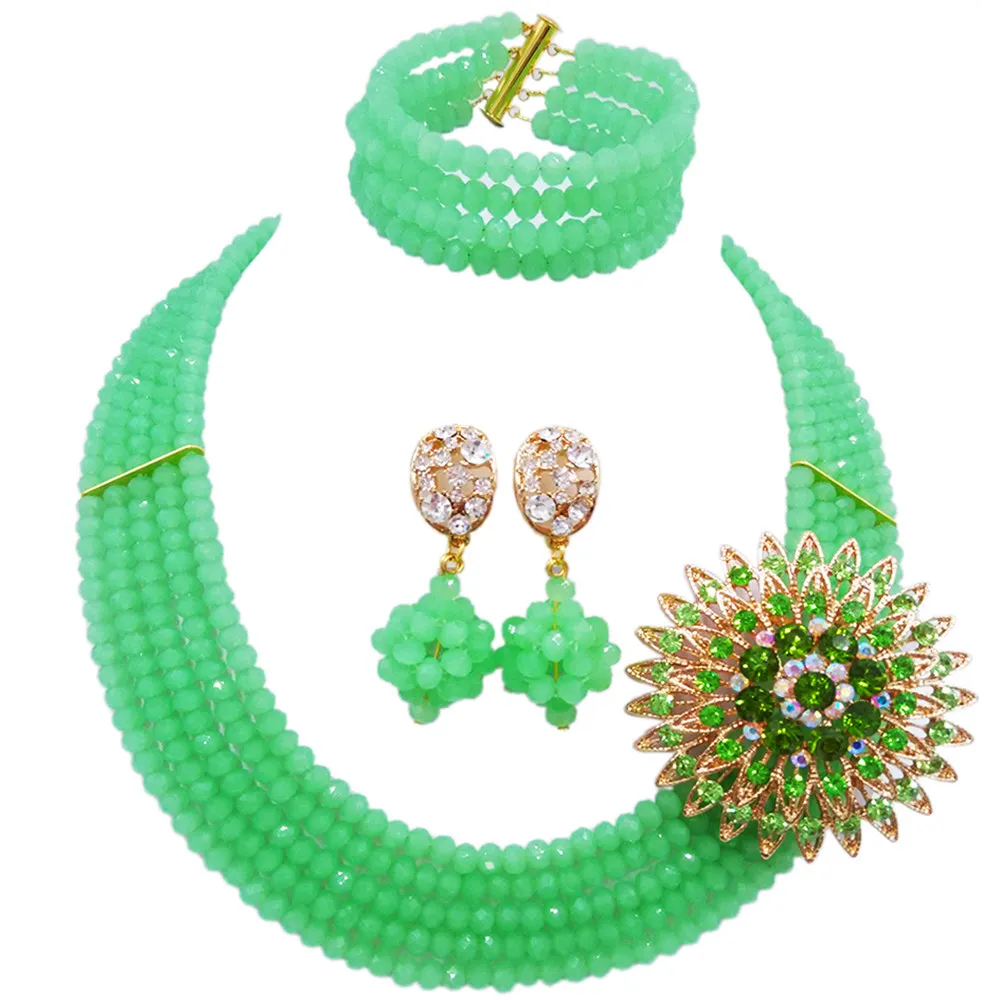 Majalia Classic Fashion Nigeria Wedding Africa Beads Jewelry Set Mint green Necklace Bracelet Bridal Jewelry Sets MH-18
Majalia Classic Fashion Nigeria Wedding Africa Beads Jewelry Set Mint green Necklace Bracelet Bridal Jewelry Sets MH-18