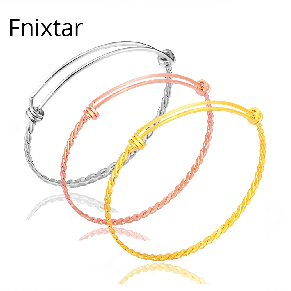 Fnixtar 316L Adjustable Stainless Steel Bangle & Bracelet for Women DIY Jewelry Making 3 Colors Cuff Bangle Bracelet 10pcs/lot
Fnixtar 316L Adjustable Stainless Steel Bangle & Bracelet for Women DIY Jewelry Making 3 Colors Cuff Bangle Bracelet 10pcs/lot