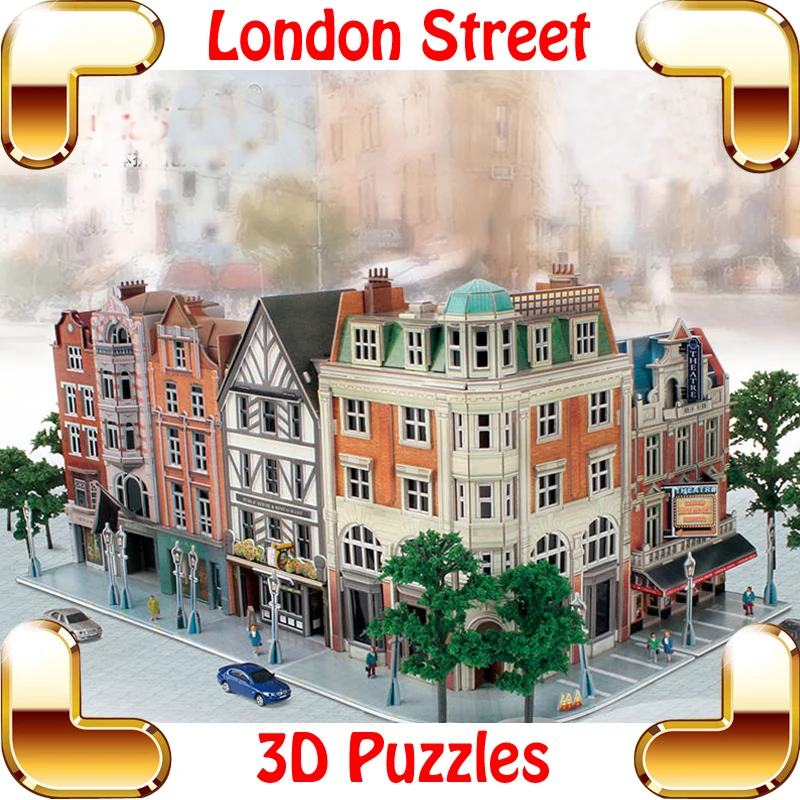 Новое поступление подарок Jigscape London Street 3D головоломка модель Строительство