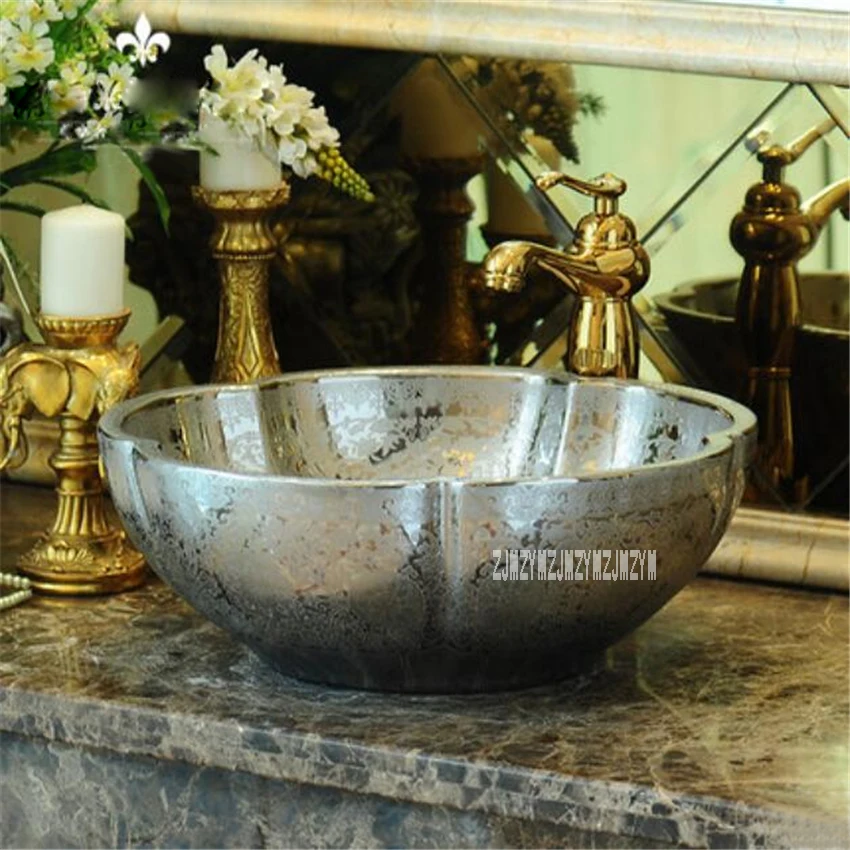 European Style Ceramic Above Counter Basin Bathroom Wash Basin High-quality Household Art Bathroom Sink Countertop Basin yins230
European Style Ceramic Above Counter Basin Bathroom Wash Basin High-quality Household Art Bathroom Sink Countertop Basin yins230
