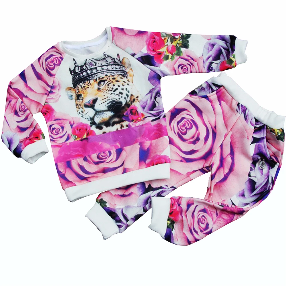 New Fashion new- new Boutique Outfits rose Sets For Cute Kids Girl Print Floral Long Sleeve Tops+pants Sets With pink ro
New Fashion new- new Boutique Outfits rose Sets For Cute Kids Girl Print Floral Long Sleeve Tops+pants Sets With pink ro