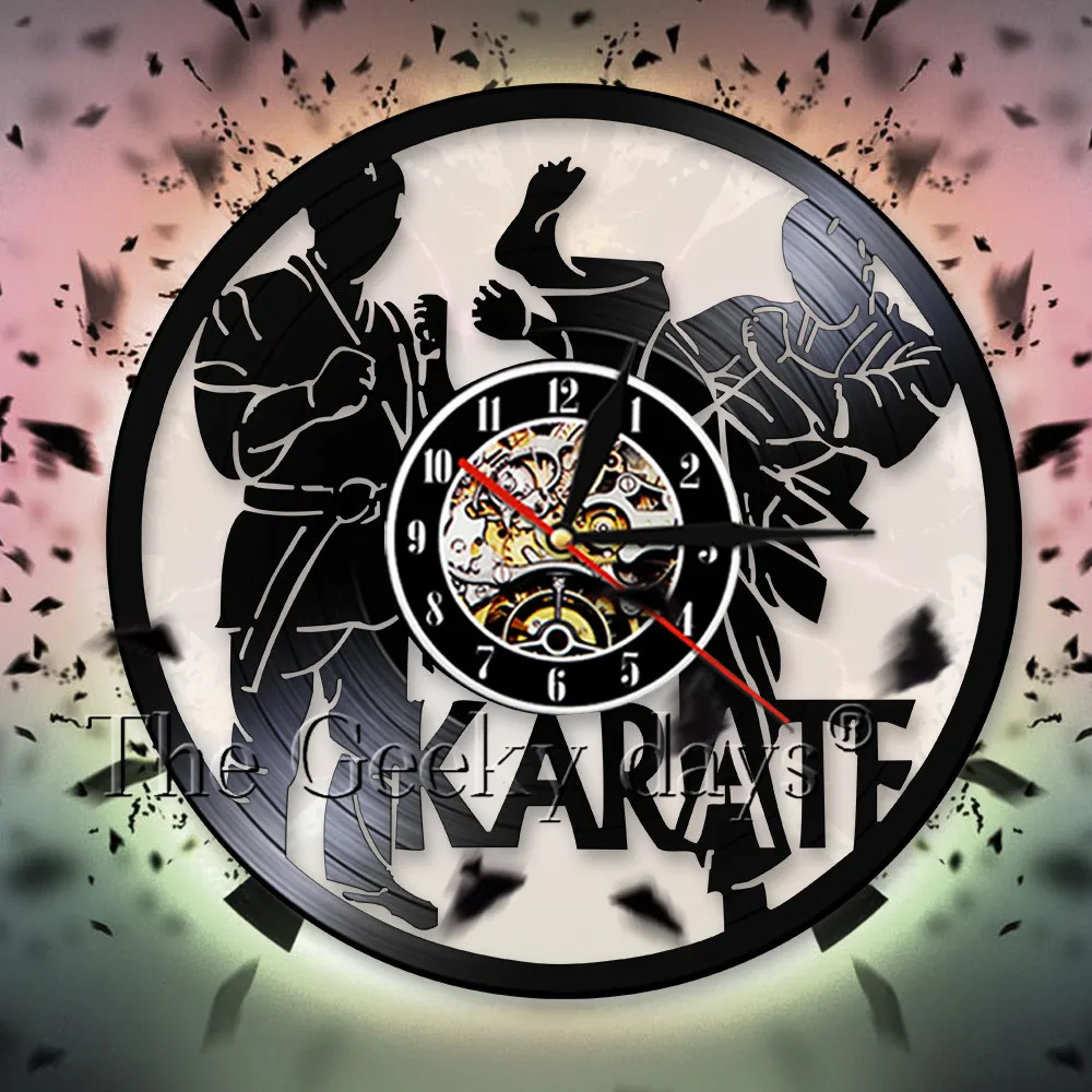 Karate Fighter Vinyl Record Wall Clock Sportmen 3D Wall Clock Watch Modern Wall Art Living Room Decoration Sport Enthusiast Gift
Karate Fighter Vinyl Record Wall Clock Sportmen 3D Wall Clock Watch Modern Wall Art Living Room Decoration Sport Enthusiast Gift