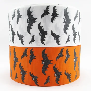 3"(75mm) Halloween Holiday series grosgrain polyester ribbon, ghost Chunkin' Pumpkin bat candy trick or treat,50Yc1105
3"(75mm) Halloween Holiday series grosgrain polyester ribbon, ghost Chunkin' Pumpkin bat candy trick or treat,50Yc1105