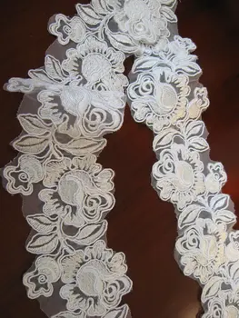 14 yard off White Bridal Lace Trim, alencon, wedding retro rose lace trim, crocheted vintage lace trim, LTCG023B
14 yard off White Bridal Lace Trim, alencon, wedding retro rose lace trim, crocheted vintage lace trim, LTCG023B