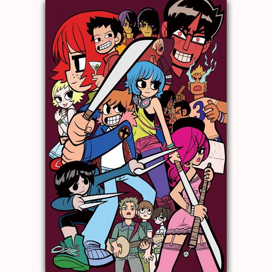 FX246 Hot Custom Comic Series Movie Scott Pilgrim Cartoon Funny Poster Art Silk Light Canvas Modern Home Room Wall Print Decor
FX246 Hot Custom Comic Series Movie Scott Pilgrim Cartoon Funny Poster Art Silk Light Canvas Modern Home Room Wall Print Decor