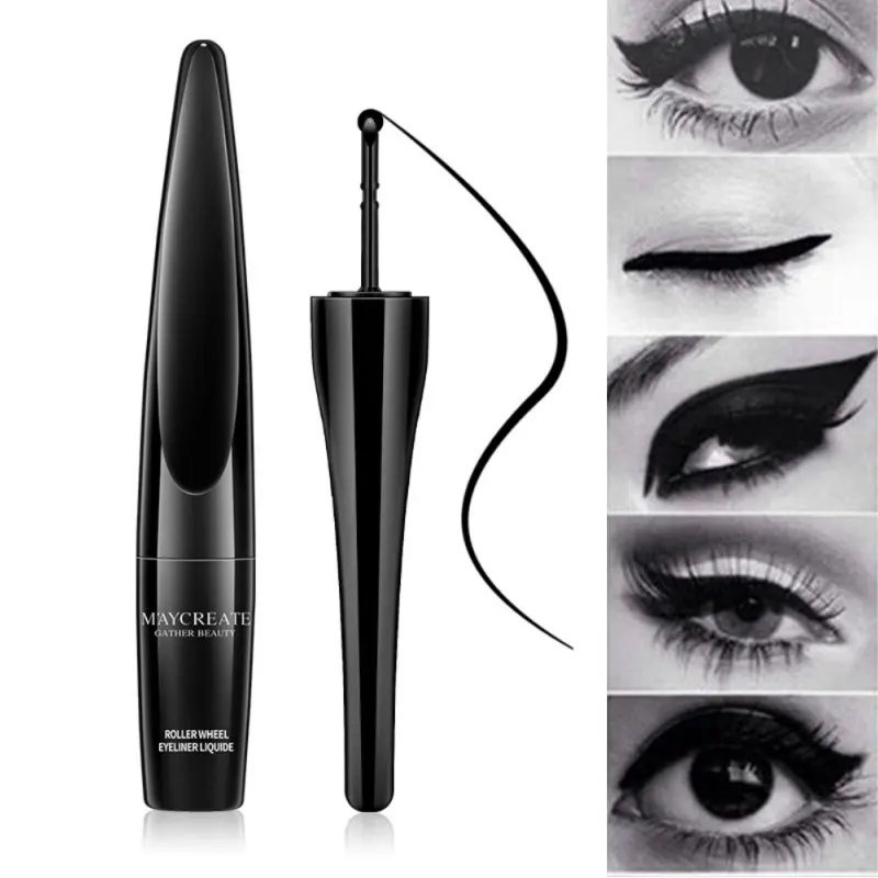 

New Design Lazy Wheel Eyeliner Easy to Wear Waterproof Eye Pencil Eyeshadow stamp Makeup Liquid Eyebrow Pen Tattoo
