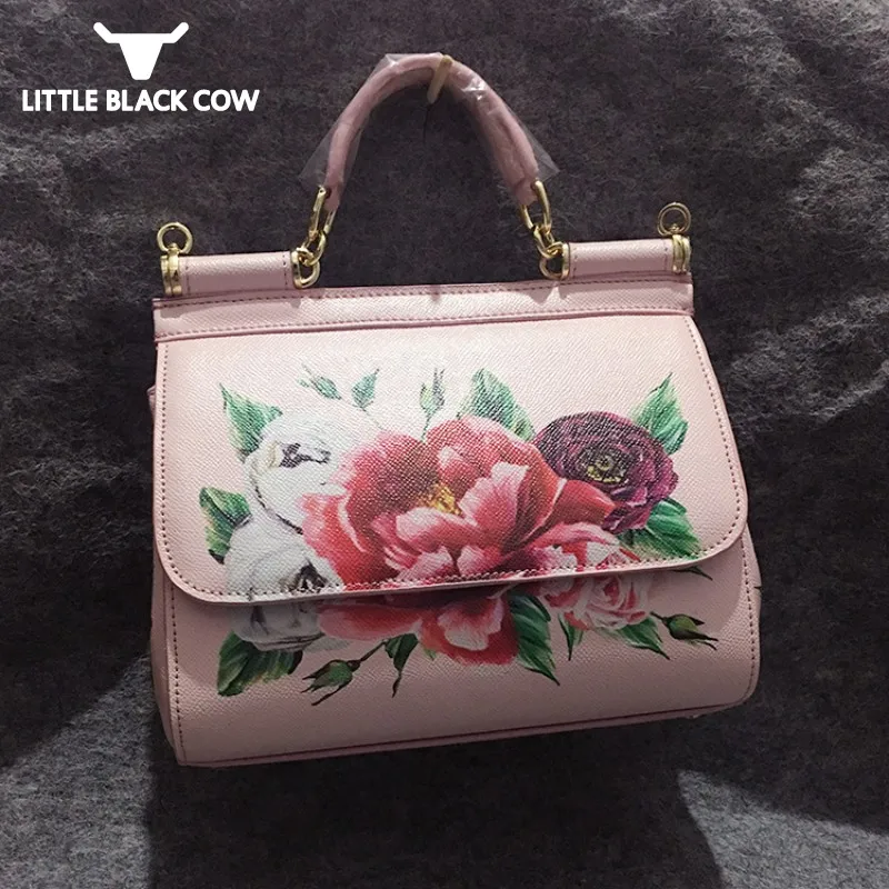 Luxury Flower Print Handbag Genuine Leather Women Bags Bride Wedding Pink Casual Totes Brand Designer Ladies Party Shoulder Bags
Luxury Flower Print Handbag Genuine Leather Women Bags Bride Wedding Pink Casual Totes Brand Designer Ladies Party Shoulder Bags