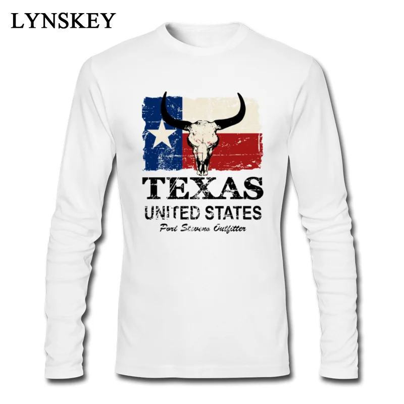 Texas Bull Flag - Vintage Look_white