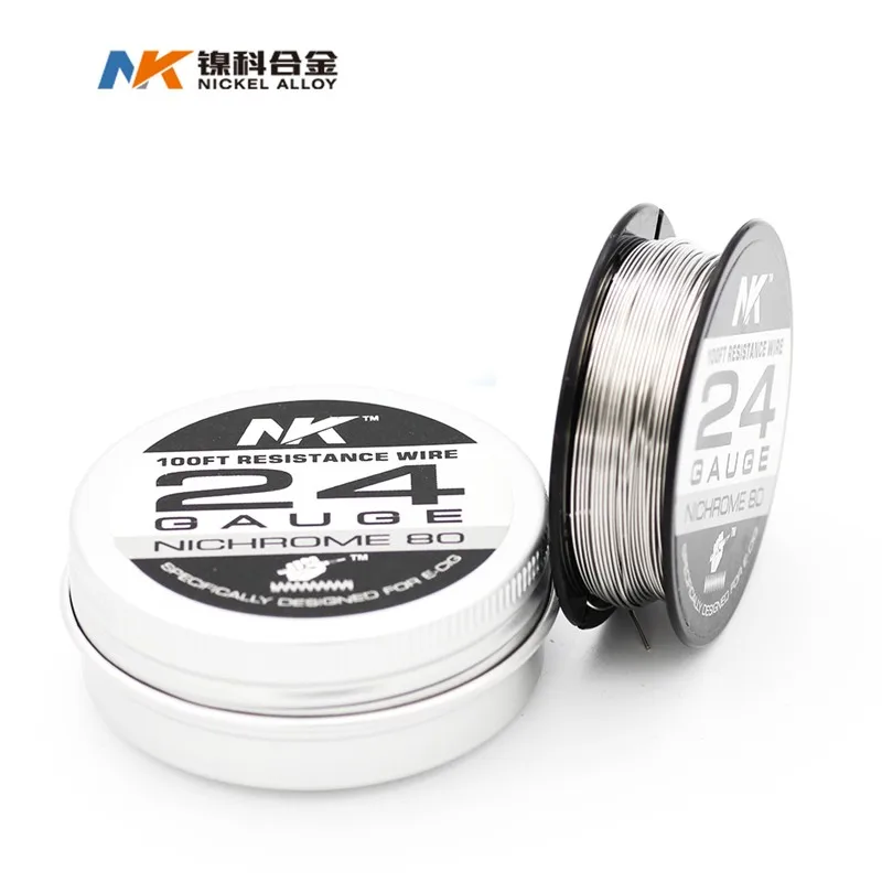 NK 10m/roll Ni80 Nichrome 80 20 Wire E-Cigarette 20g 22ga 24 26 28-32 gauge vape heating Wire For RDA RTA for DIY Prebuilt Coil
NK 10m/roll Ni80 Nichrome 80 20 Wire E-Cigarette 20g 22ga 24 26 28-32 gauge vape heating Wire For RDA RTA for DIY Prebuilt Coil