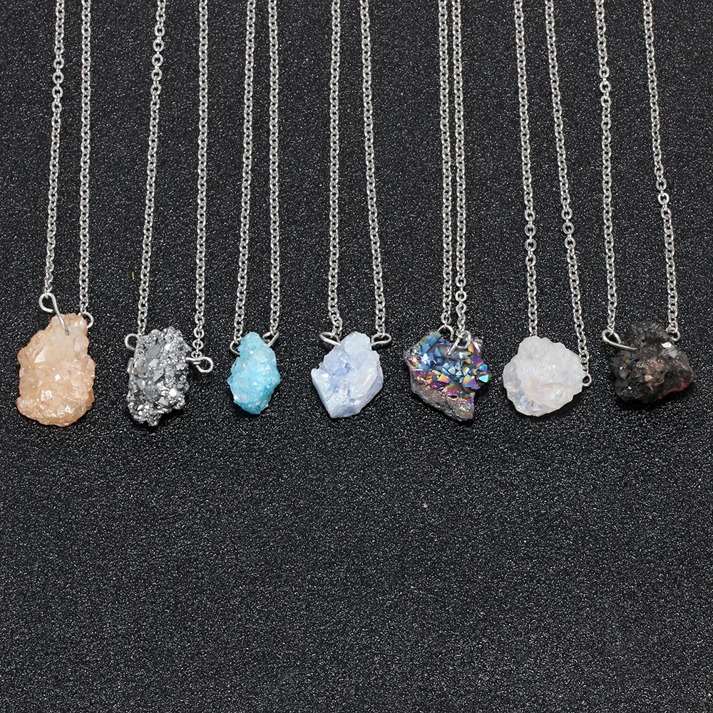 New Exquisite Personalized Custom Unique Irregular Necklace Crystal Stainless Steel Chain
New Exquisite Personalized Custom Unique Irregular Necklace Crystal Stainless Steel Chain