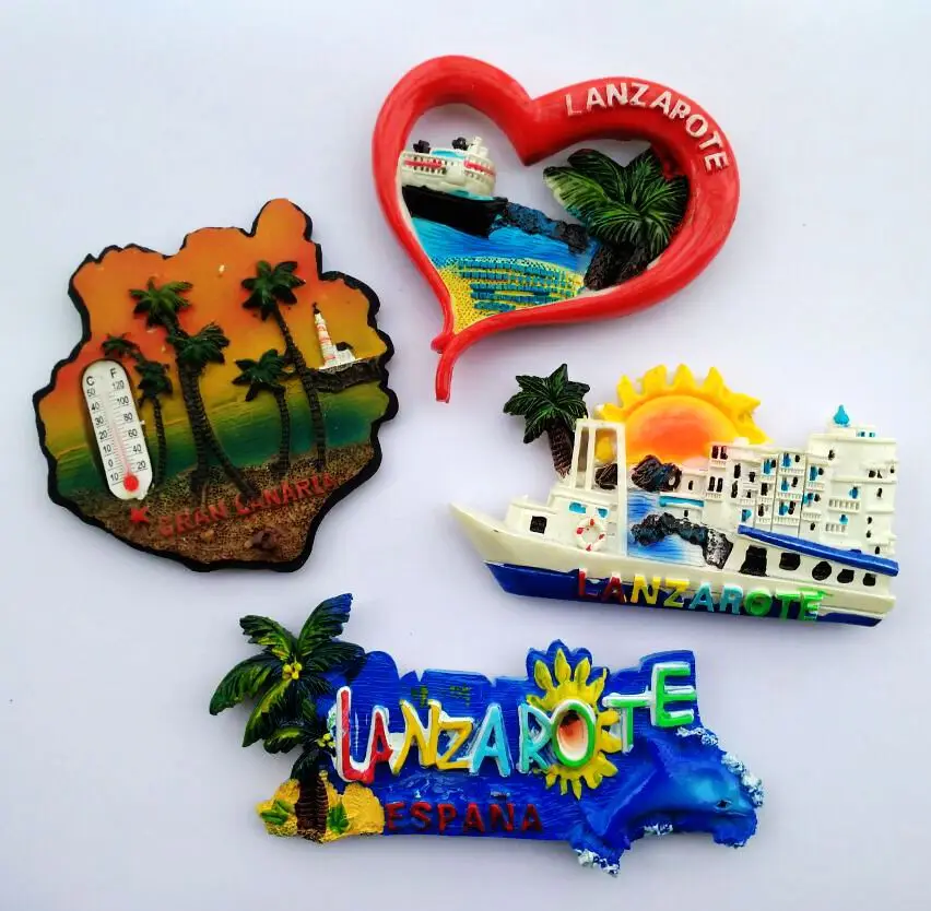 Lanzarote Heart-shaped Letters Steamboat Gran Canaria 3D Fridge Magnets Spain Travel Souvenirs Refrigerator Magnetic Stickers
Lanzarote Heart-shaped Letters Steamboat Gran Canaria 3D Fridge Magnets Spain Travel Souvenirs Refrigerator Magnetic Stickers