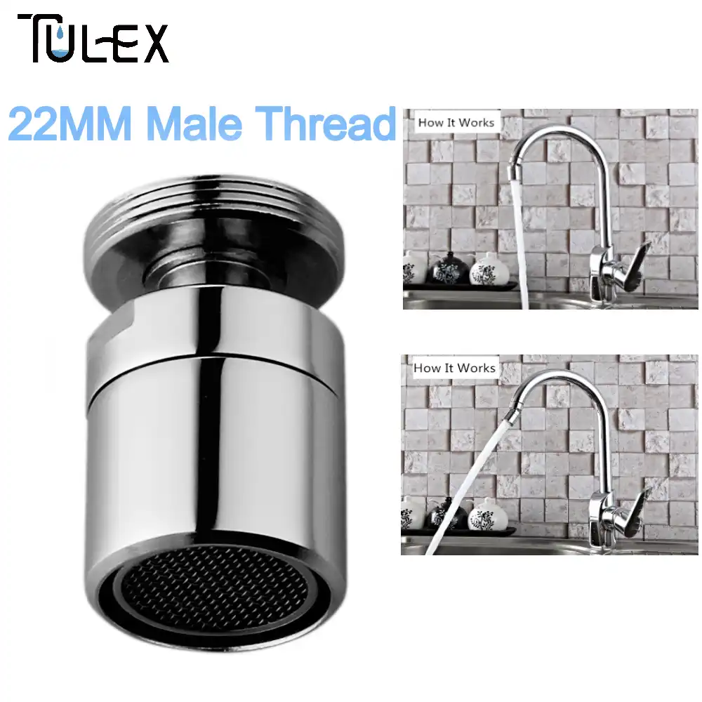 Tulex Water Saving Swivel Aerator Faucet Spout Bubbler Accessory